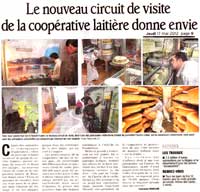 Le nouveau circuit de la coop&eacute;rative laiti&egrave;re donne envie