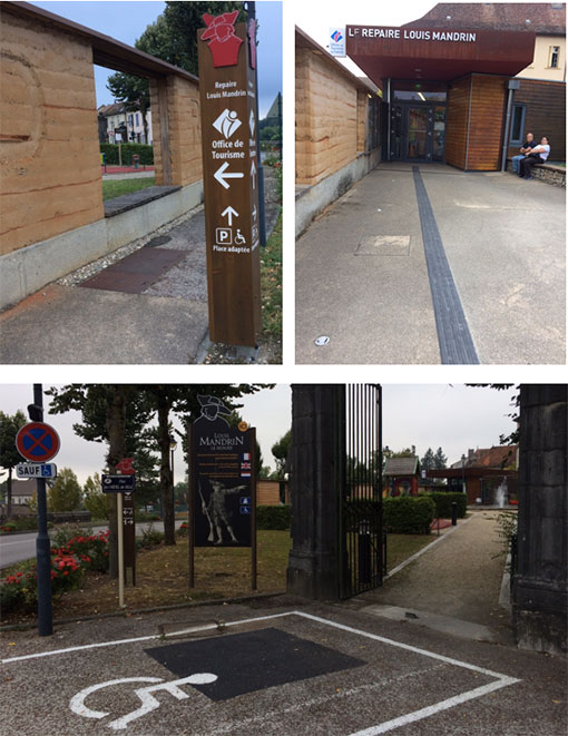 Accessibilit&eacute; du cadre b&acirc;ti : cheminements et signal&eacute;tiques ext&eacute;rieurs